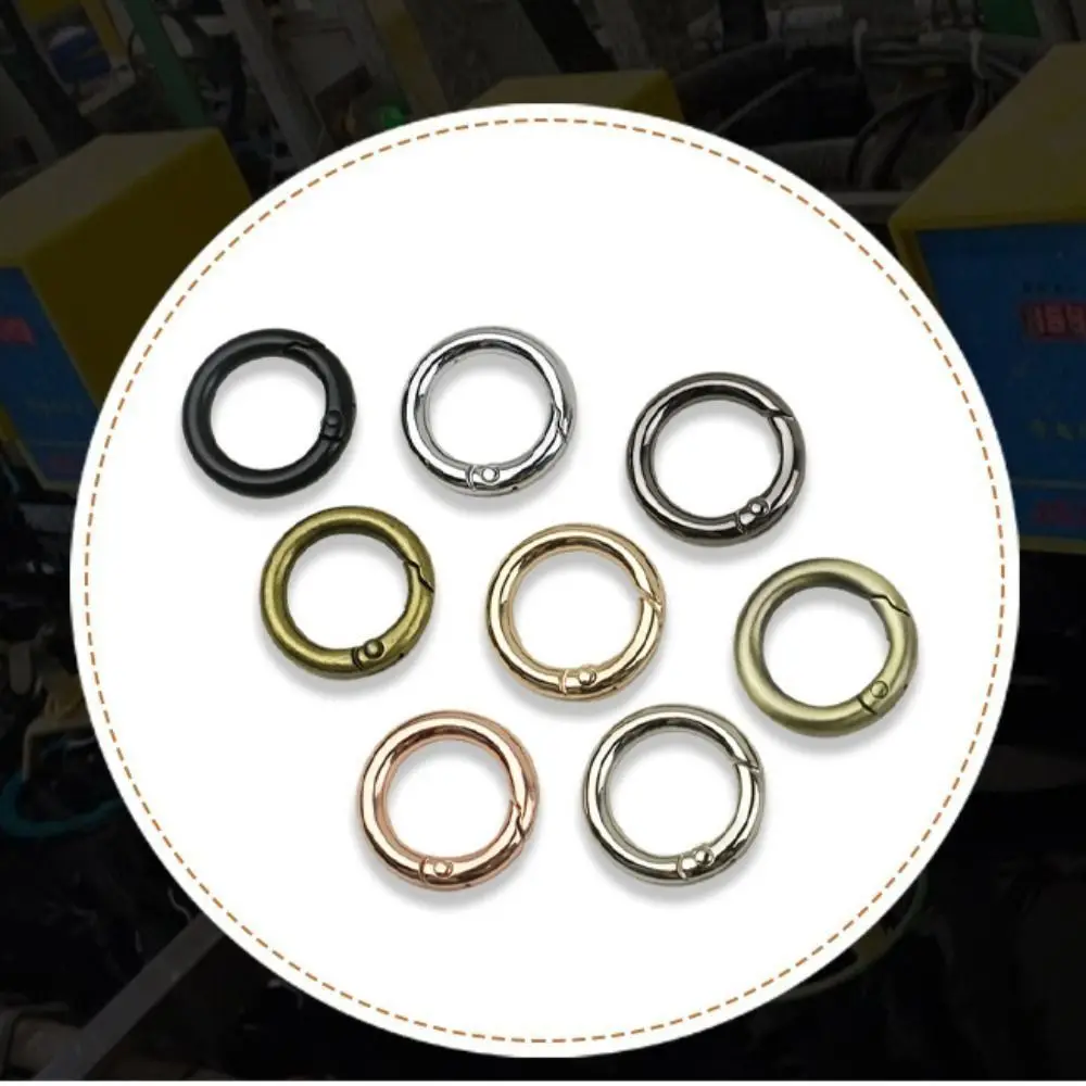 สังกะสีอัลลอยด์คุณภาพสูงฤดูใบไม้ผลิแหวน Clasp รอบน้ําหนักเบา Trigger Snap Buckles คลิปกระเป๋าถือ Carabiner กระเป๋าอุปกรณ์เสริม