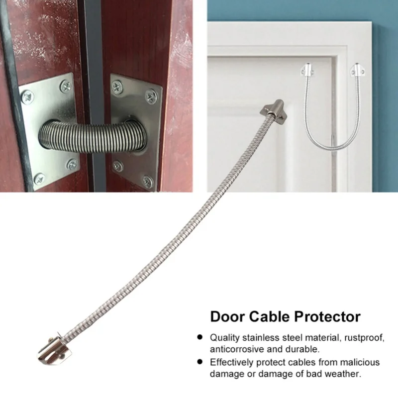 스테인리스 스틸 도어 루프 노출형 장착 출입 통제 케이블 보호기