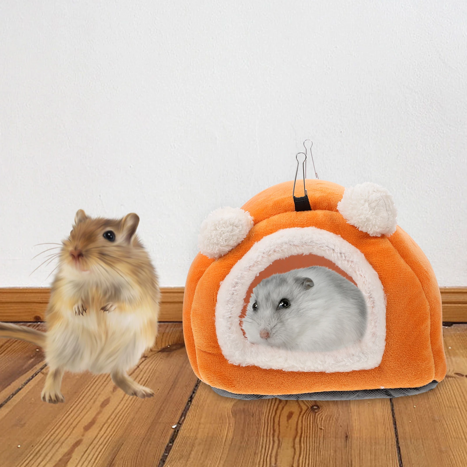 

Cotton For Squirrel Hedgehog Small Mini Hamster Nest Warm Winter Bed Creative Pet Hideout Hut Practical Pet Cotton Nest