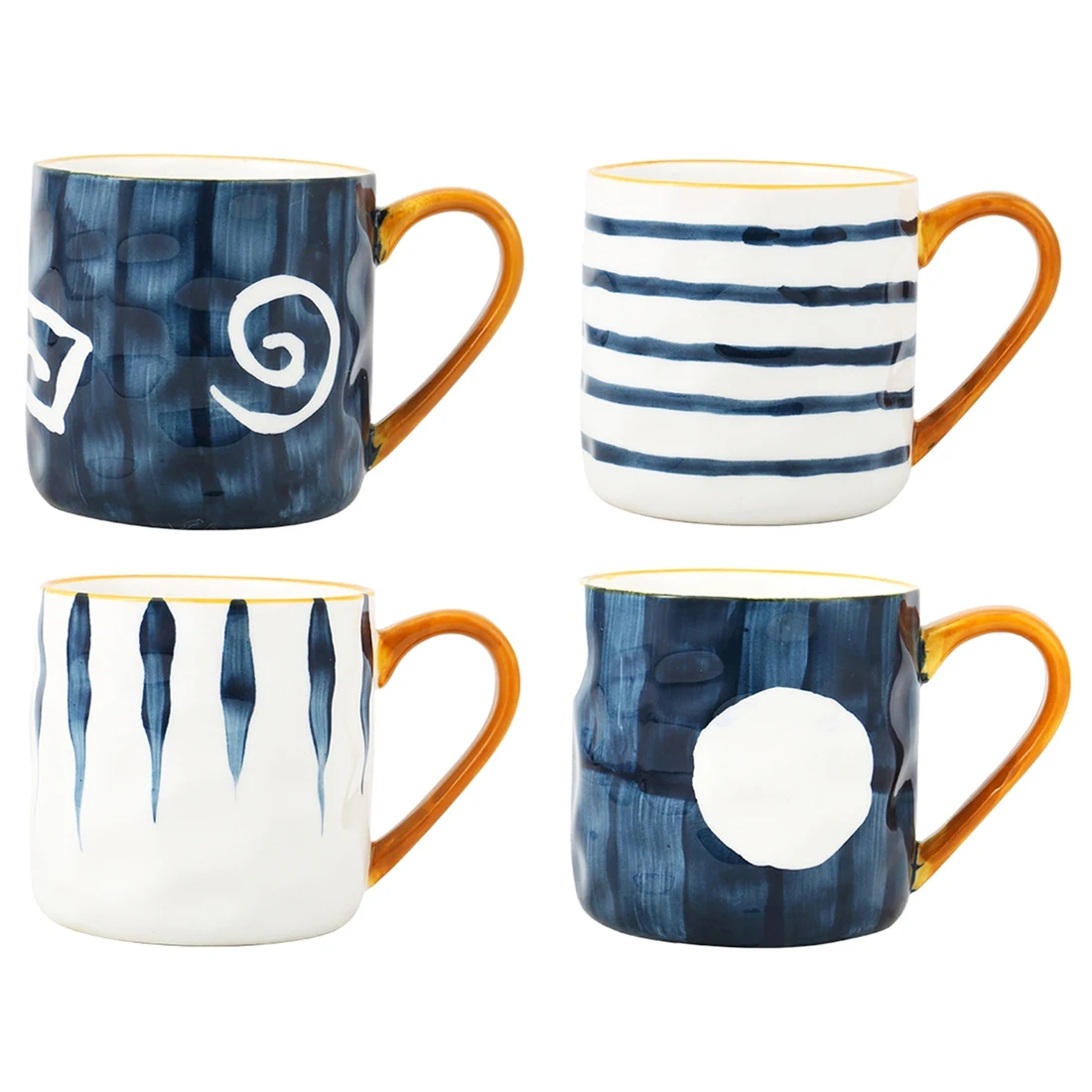 2026 New Ceramic Coffee Mug Heat- Breakfast Milk Oats Cup with Handgrip Japanese Style House Drinkware Gift
