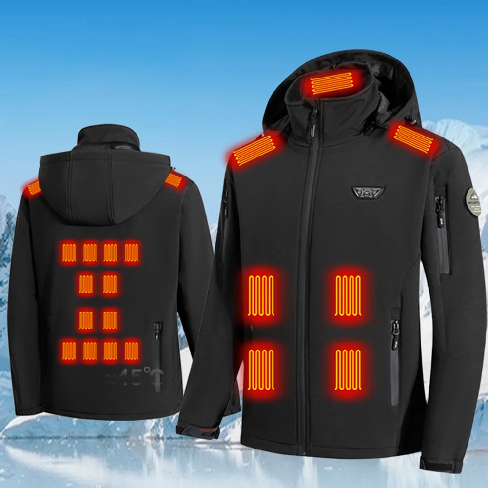 21 Areas Outdoor Sports Coat USB Electric Heating Jackets Camping Warm Heated Clothes for Men and Women