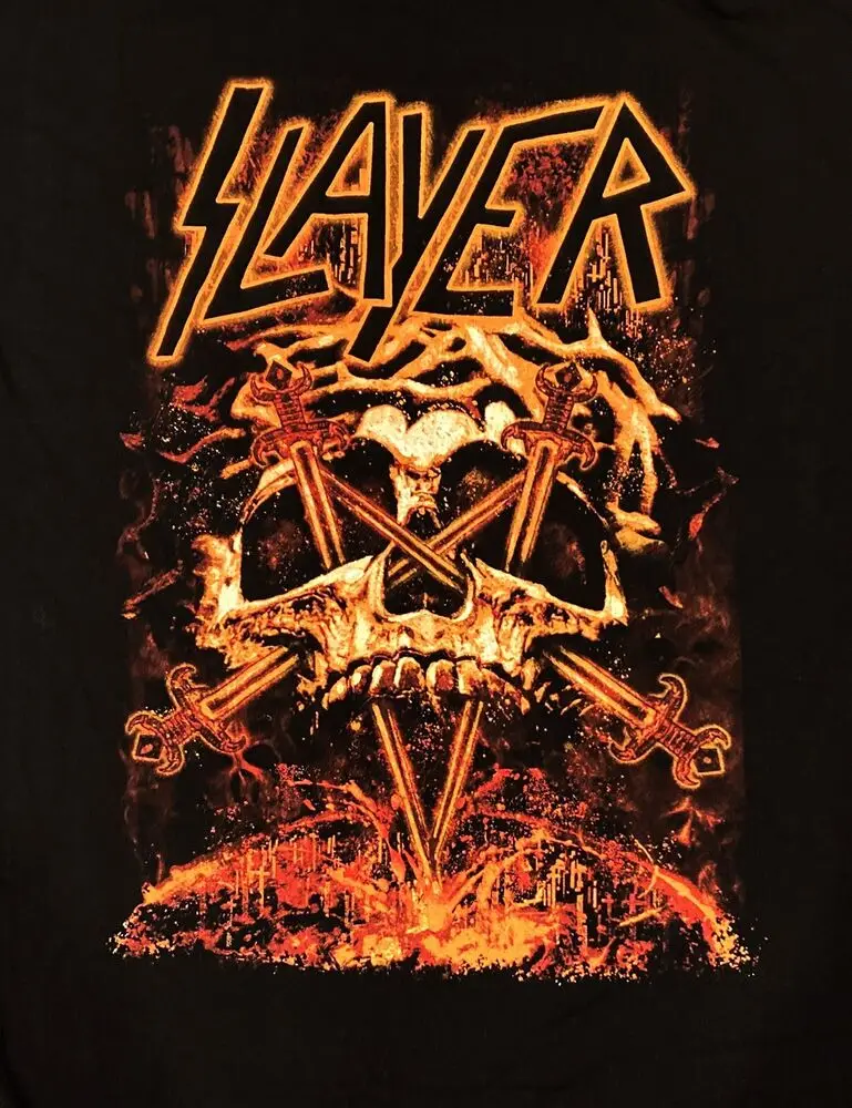 SLAYER cd lgo MAGMA SKULL Official SHIRT 2XL New awaits mercy reign south abyss