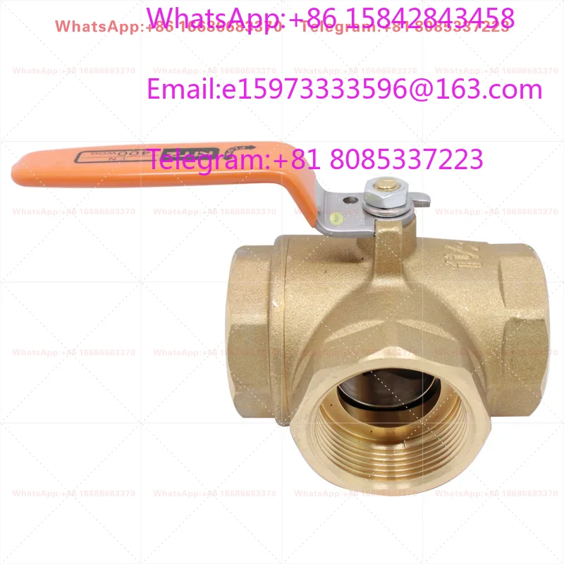 KITZ TYPE TN 400 3-WAY FORGED BRASS BALL VALVE DN8 DN10 DN15 DN20 DN25 SCREWED ENDS FOR WATER OIL GAS IN STOCK
