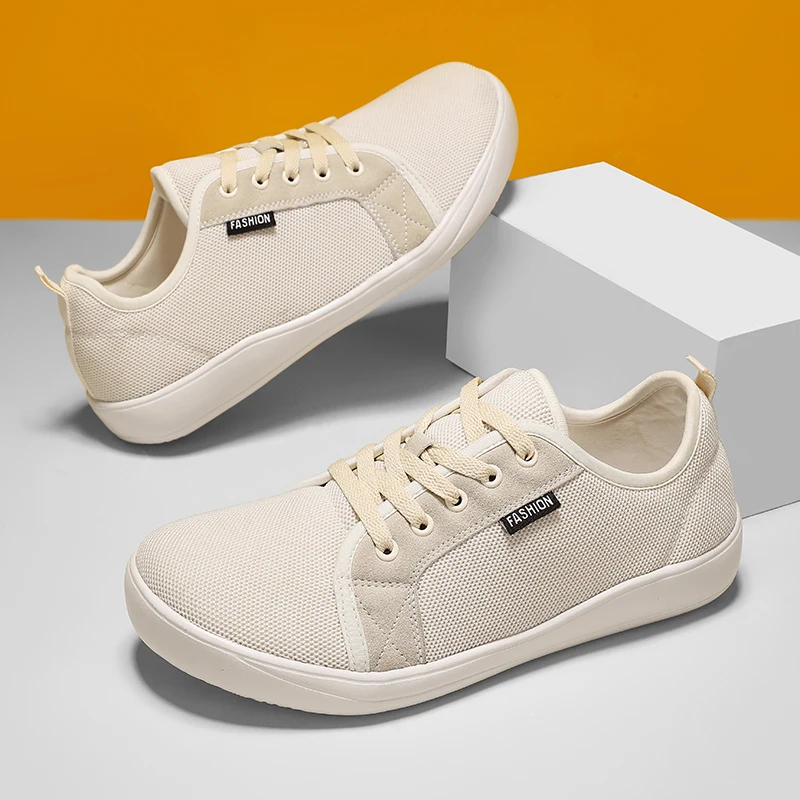 Mens Barefoot Shoes with Wide Toe Box Minimalist Sneakers for Fitness Cross Training Casual Wear and Large Size Comfort