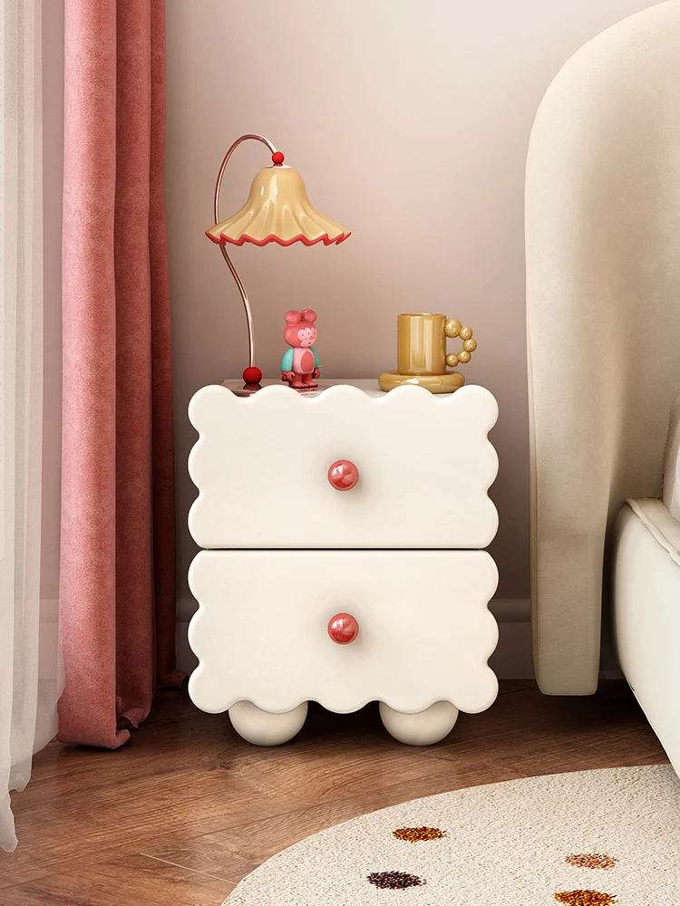 

Simple Bedside Table Bedroom Dopamine Bedside Storage Cabinet Narrow Cabinet