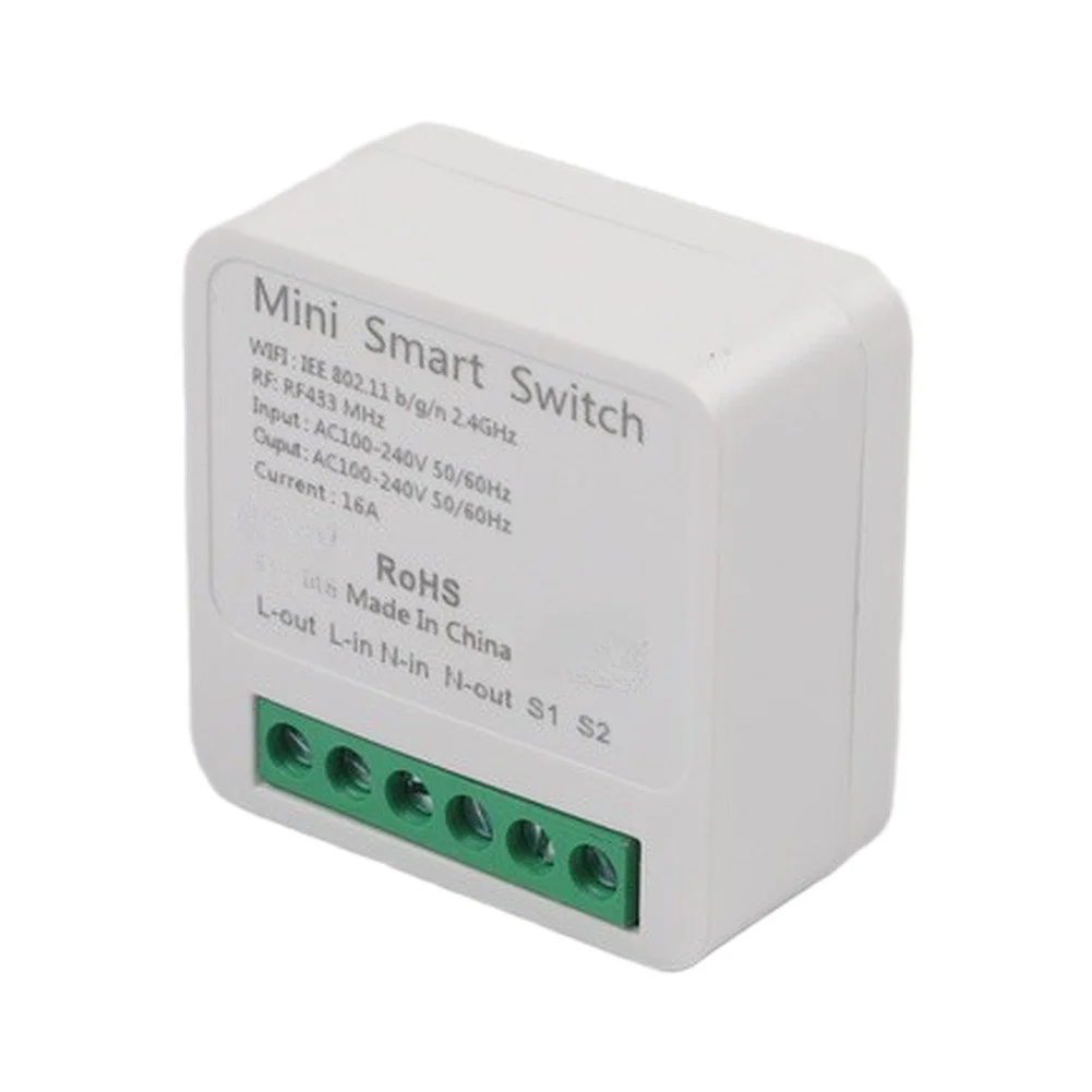 Voice Control Module WiFi RF433 Smart Switch True Remote Control RF433 Remote Included Voice Control Compatible