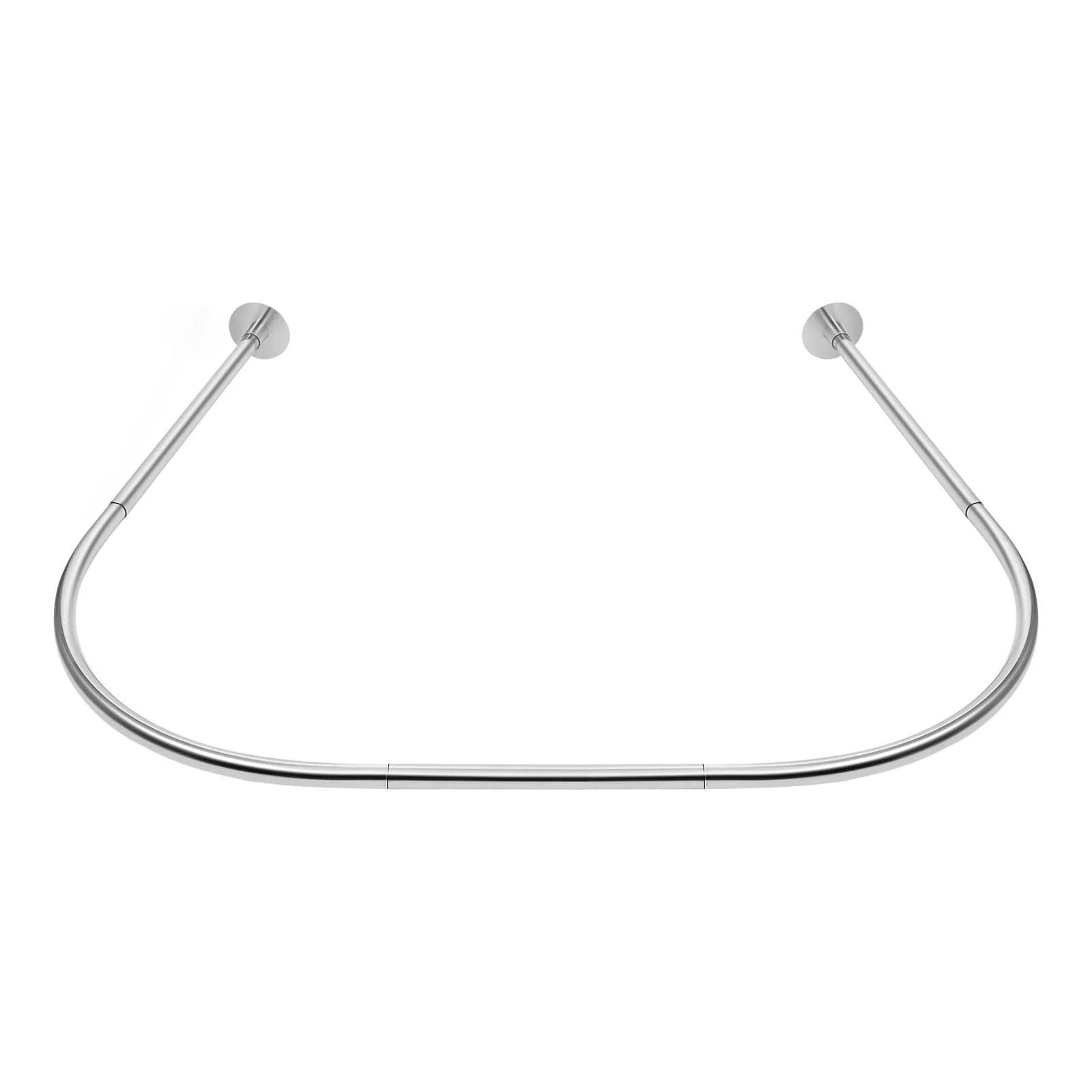 Haste de cortina de chuveiro de aço inoxidável em forma de U 0,9-1,3 m com cortina de 7,87 pés