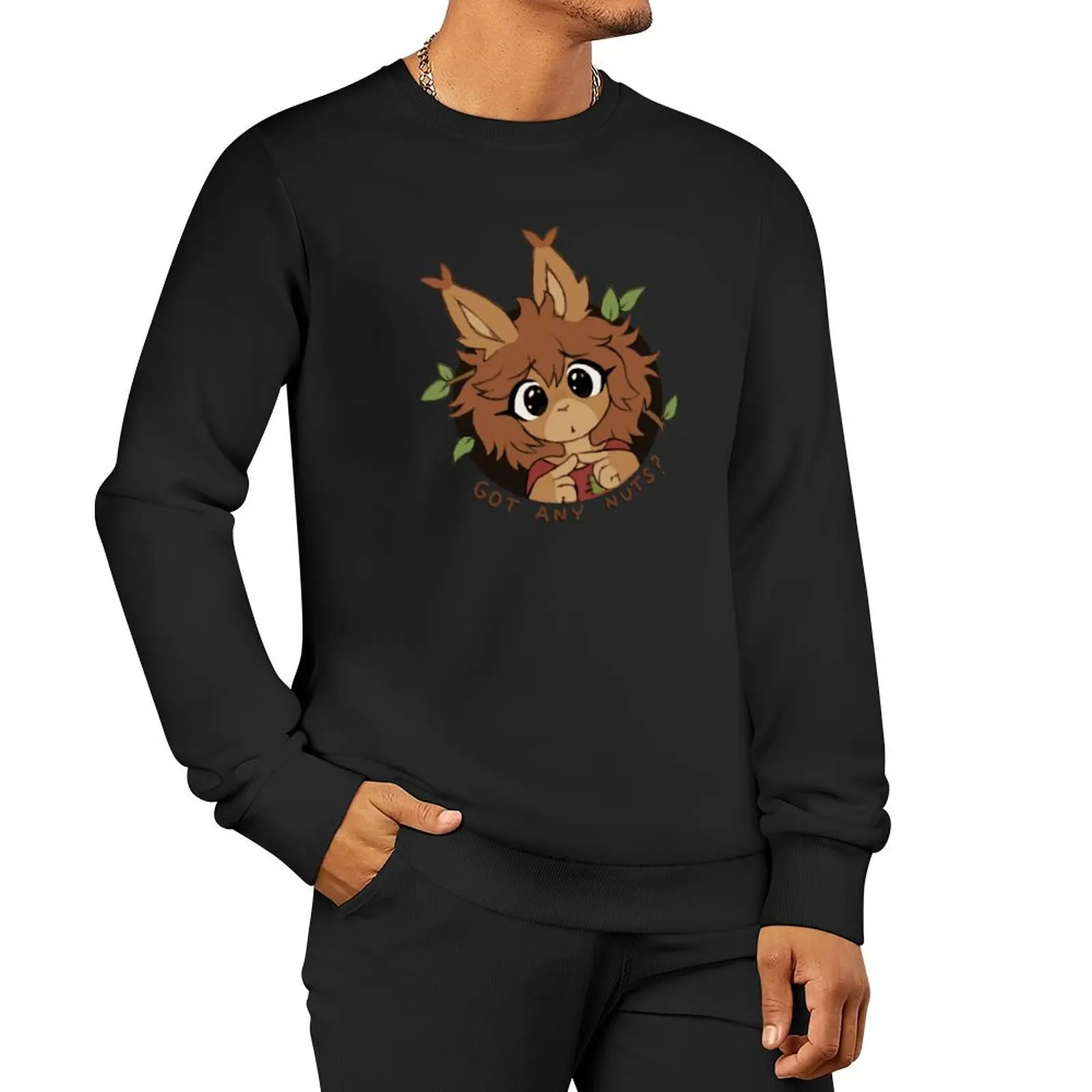 

Holly the Squirrel Pullover Hoodie japanese style korean style clothes tracksuit men mens clothes new in sweatshirts