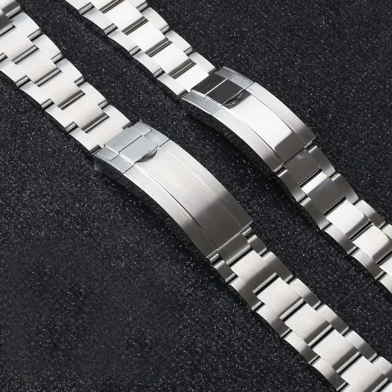 Solid Stainless Steel Watch Band For Rolex SUBMARINER DAYTONA SUP GMT Strap Fine-Tuning Pull Button Clasp Luxury Watch Bracelet