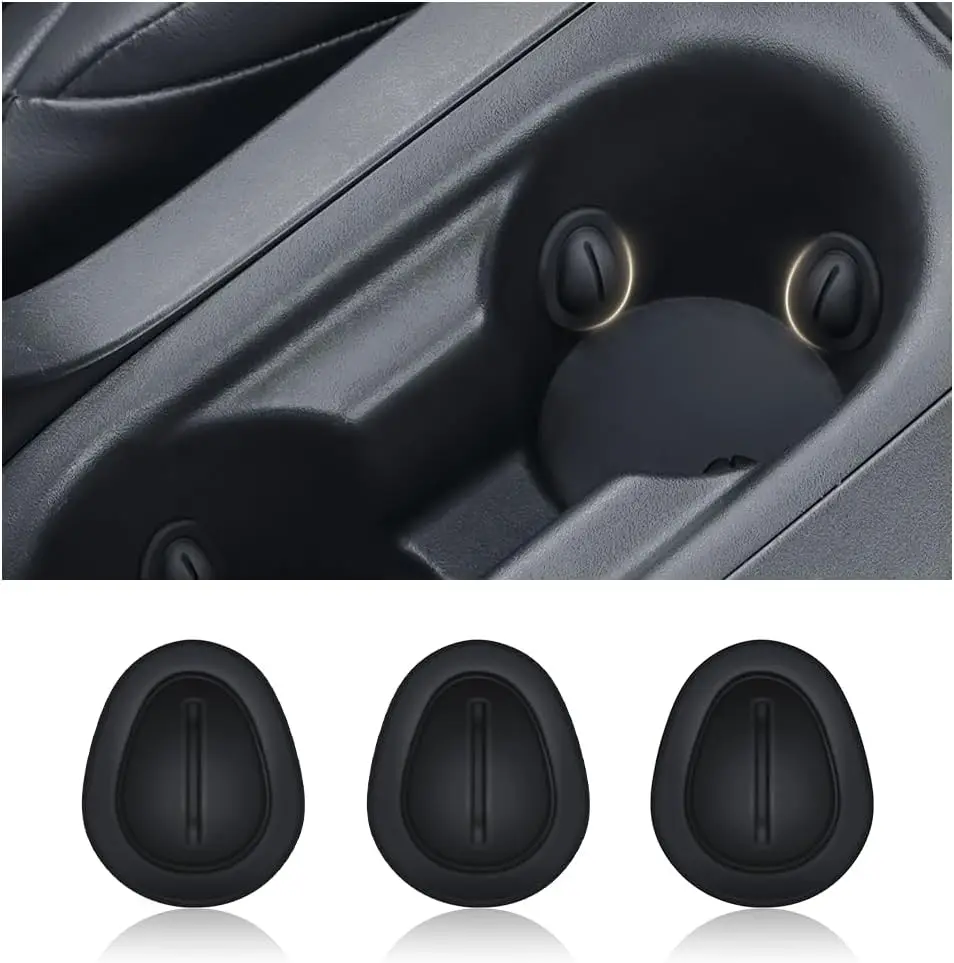 Car Cup Holder Position Limiter,Anti Shake Car Coasters Silicone Bottle Stabilizers with Self-Adhesive