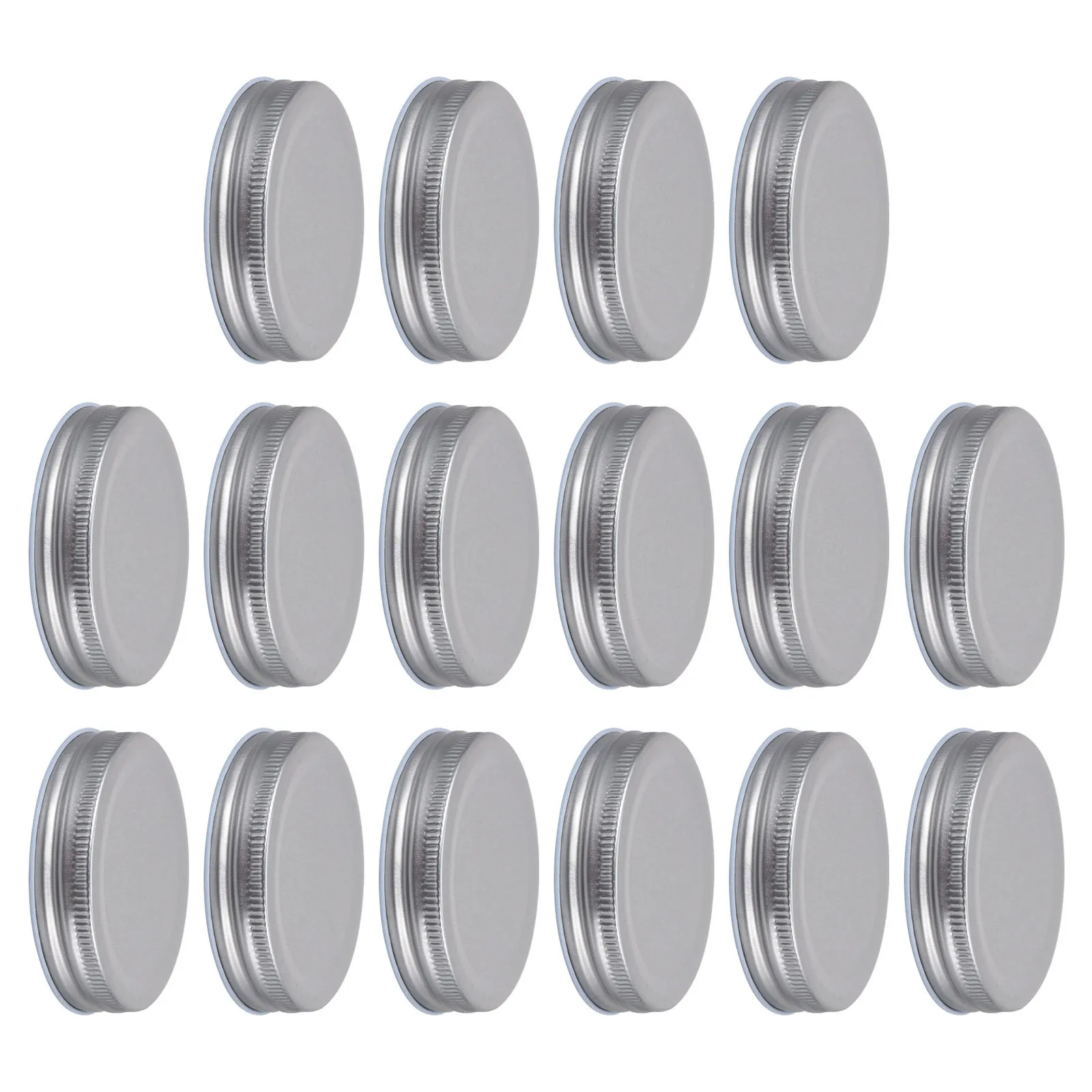 

16pcs 70Mm Tinplate Jar Lids One Piece Airtight Leak Proof Food Storage Covers Dishwasher Safe For Kitchen Storage Tinplate