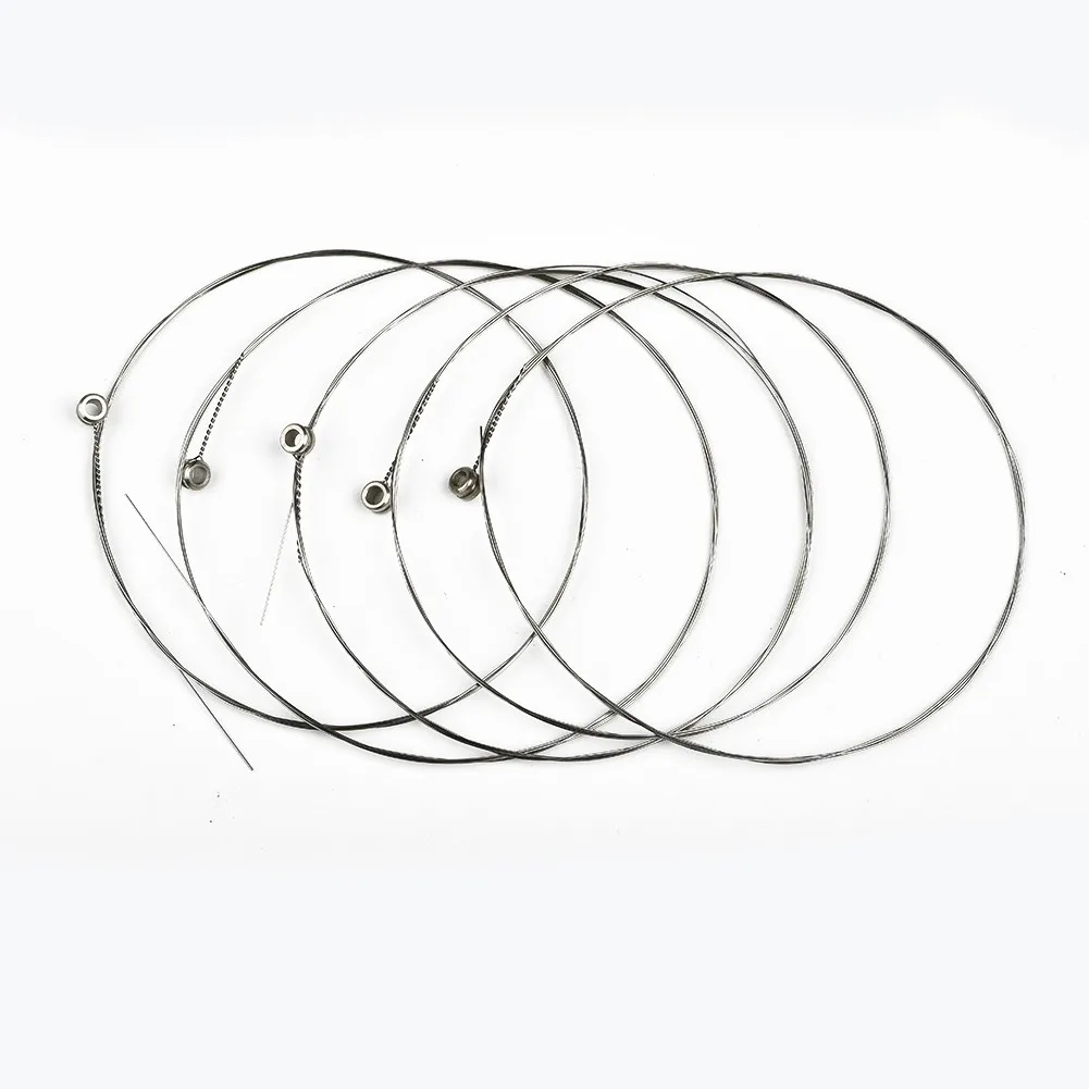 5pcs E-1st Single Guitar Strings Steel Silvery Scattered String High Quality Guitar Accessories Replacement Parts