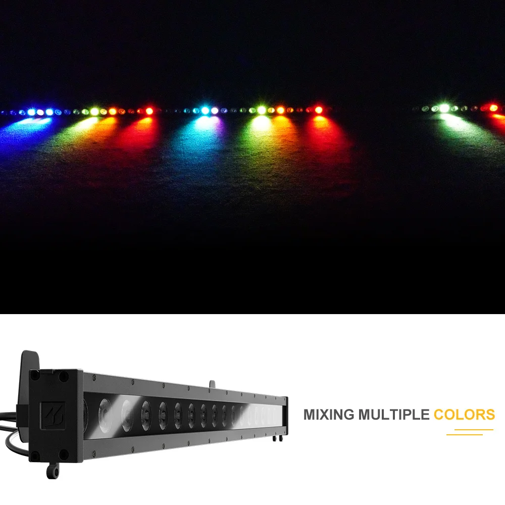 

SHEHDS Waterproof LED18x6W RGBWA+UV&RGBWLAC 6in1 Wash Wall Light Zero Noise Color Mixing Effect for Theater DJ Wedding Disco