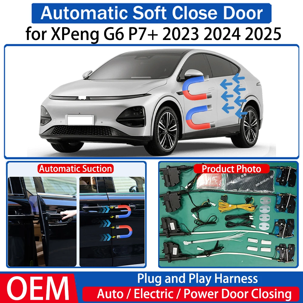 

for XPeng G6 P7+ 2023 2024 2025 OEM Car Automatic Soft Close Door Electric Suction Kit Auto Power Closing System Plug and play
