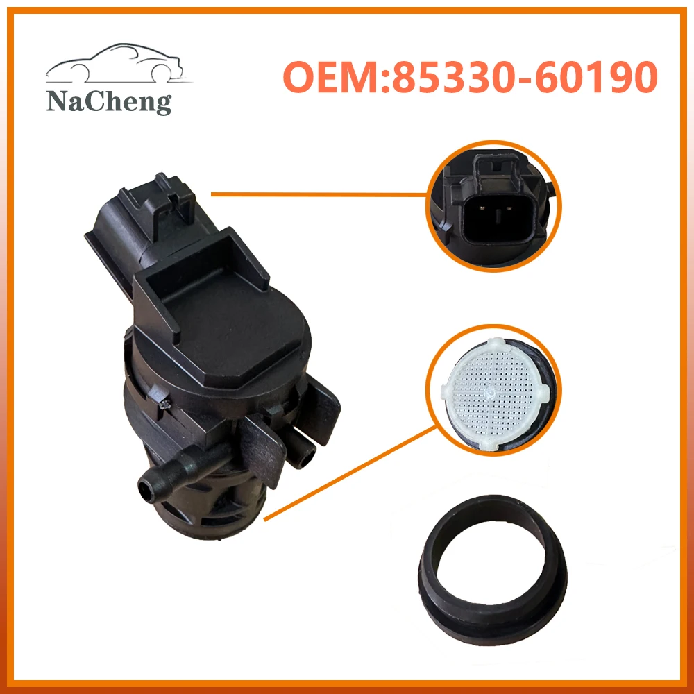 85330-60190 Windshield Washer Pump for Toyota Corolla Camry Prius Yaris RAV4 4Runner Honda Accord Civic Mazda 3 5 6 Ford Fusion