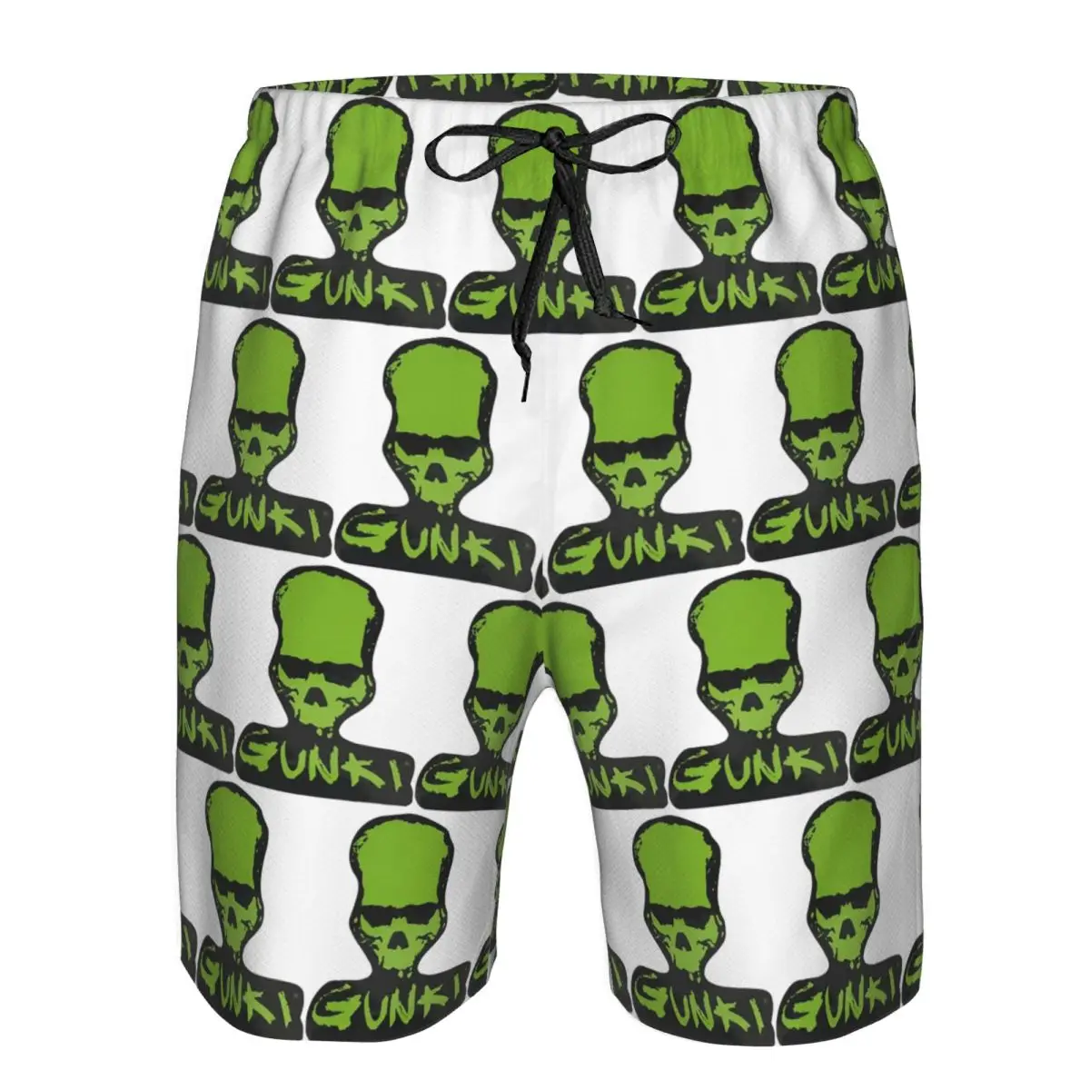 

Gunki Logo Angling Skull Fishing Gunki Trunks Beach Board Shorts Casual Quick Dry Swim Summer Men Pants