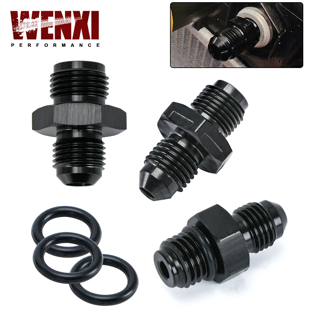 4AN To 7/16-24 4AN to M12*1.5 6AN To 5/8-18 Male Flare To Male Thread Turbo Oil Feed Adapter Fitting for GT25/28/30/35/35R