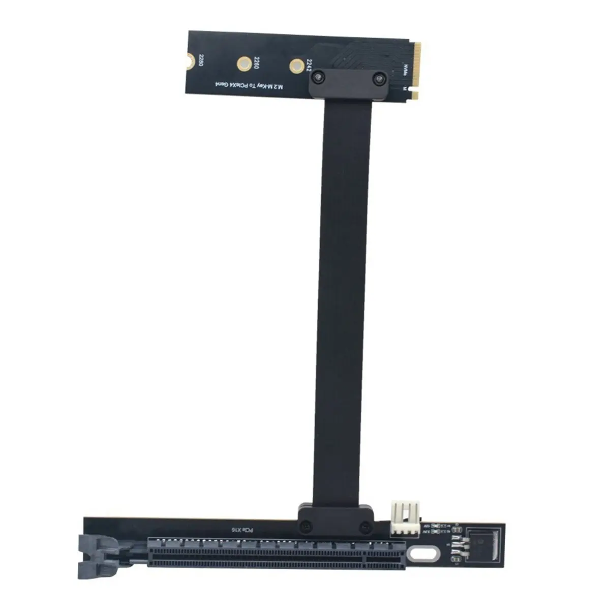 newA10R PCIe X16 to M.2 NVME M-Key Adapter Extension Cable Desktop M.2 SSD Expansion Card for Add on Cards Computer