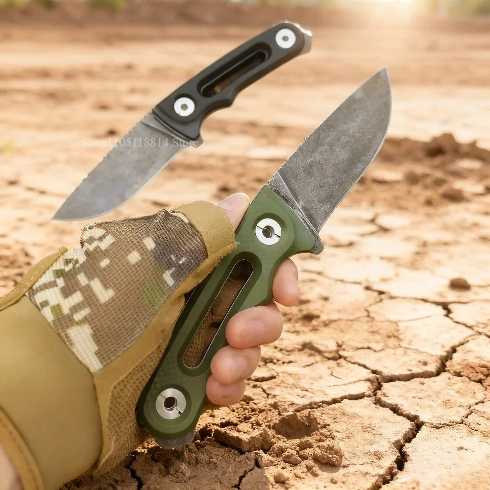 شفرة مثبتة سكين ألياف النايلون في الهواء الطلق الترفيه تسلق الجبال الرحلات الشواء الصيد الصيد المحمولة فائدة أداة القطع