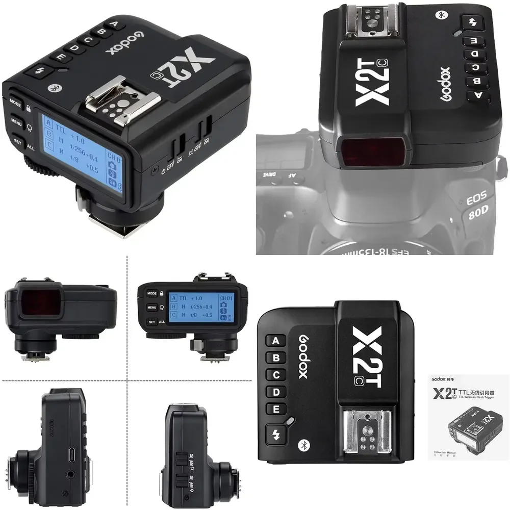 

WAP01 Camera User X2T 2.4G Wireless TTL 1/8000s Flash Trigger Transmitter HSS for DSLR Camera AD200 V1 V860II TT685