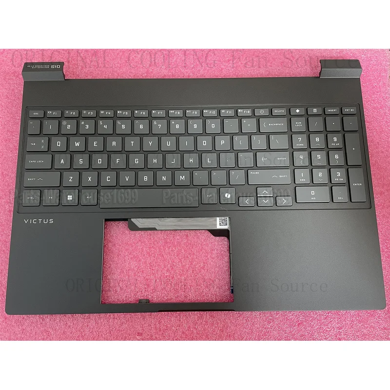 R+  P23217-001 New Palmrest Top Cover US Backlit KB For HP Victus Gaming 15-fa 15-fb