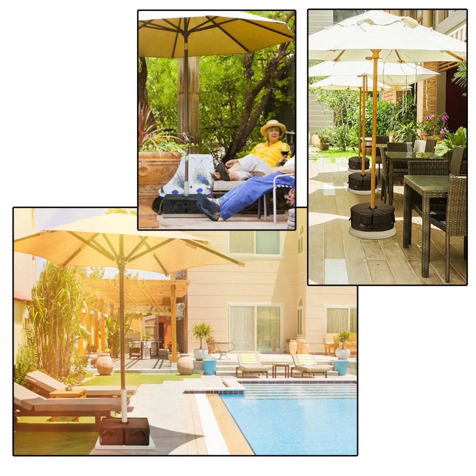 

Основание для зонта, грузовая сумка, многоразовая подставка для зонта, утяжеленный мешок с песком, устойчивый к атмосферным воздействиям для двора, сада, уличной мебели