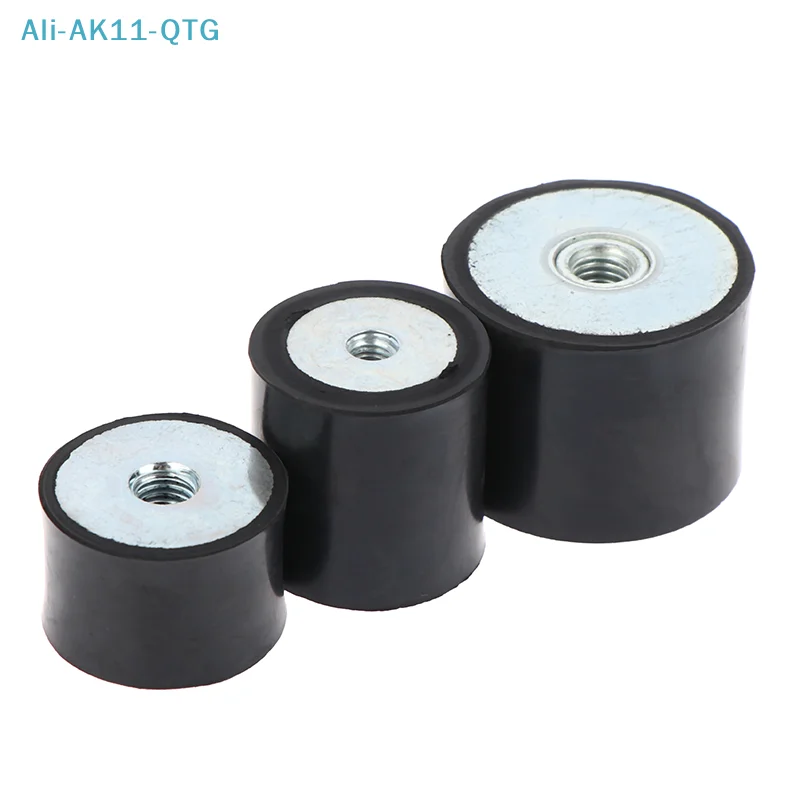 M4 M5 M6 M8 Female Thread Rubber Shock Absorber Anti Vibration Pad Damper-Metal Silentblock Type DD Rubber Mount Flat Base Block