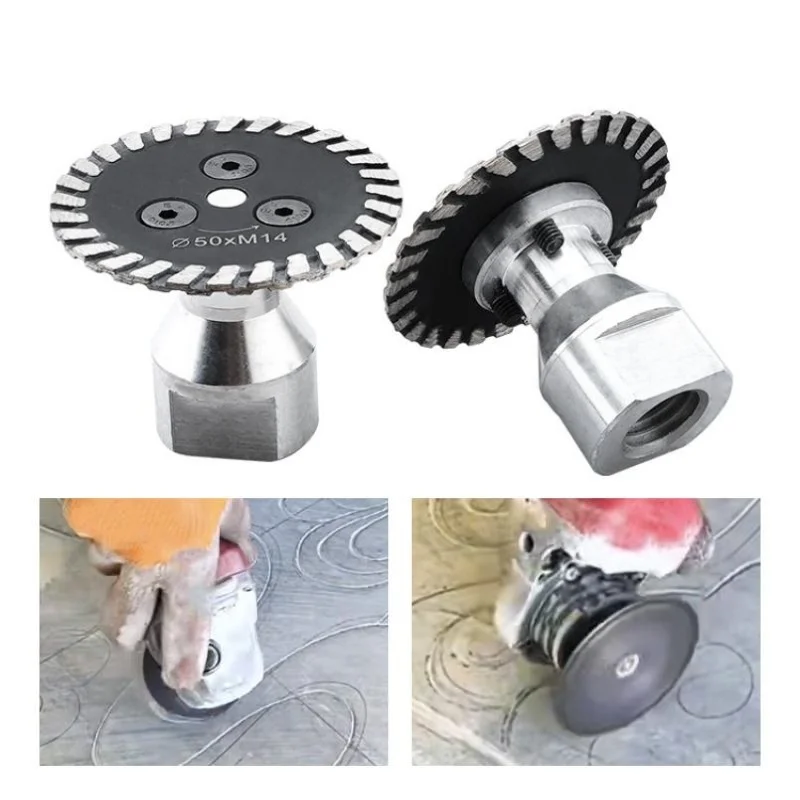 

40/50MM Vacuum Brazed Diamond Engraving Saw Caving Blade M14 Flange Grinding Disc Cutting For Tile Marble Concrete Ceramic
