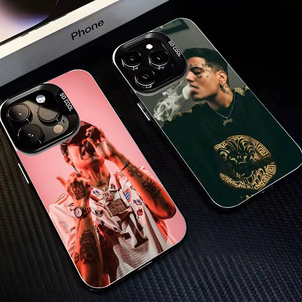 

Duki Rapper-r Phone Case For iPhone 16,15,14,13,12,11,Mini,Pro,MAX Black Matte Shockproof Cover