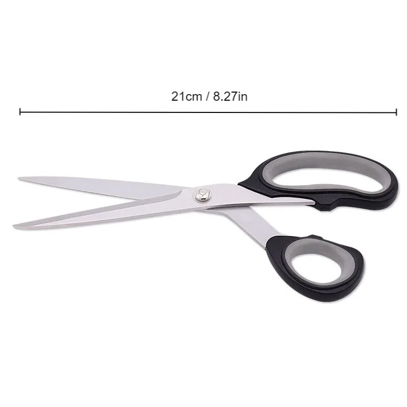 1pc Black Gray Stainless Steel Barbecue Scissors Steak Kitchen Scissors Manufacturer Kitchen Tools Household Scissors