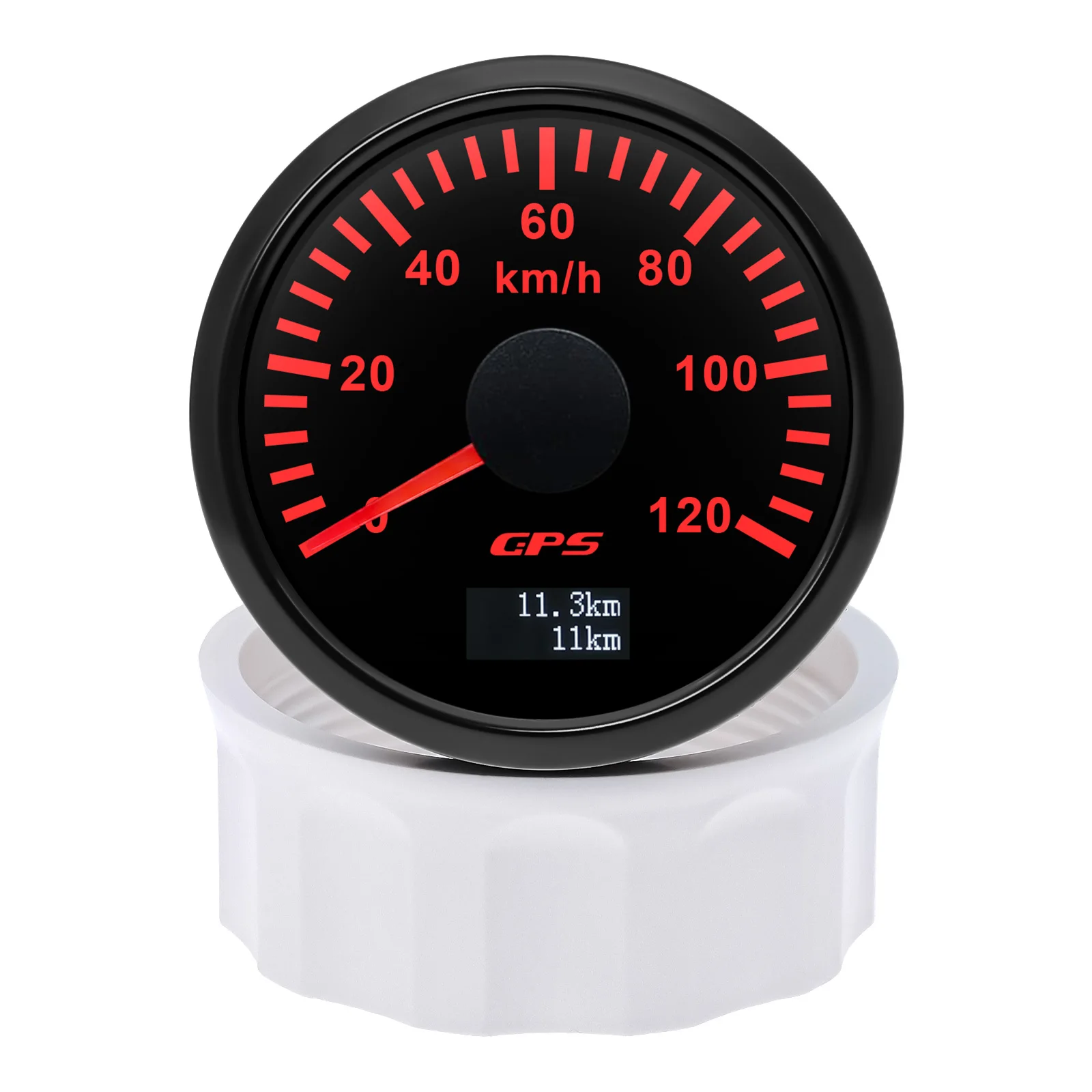 30/60/80/120/200 km/h 52 mm digitales GPS-Tachometer mit Antenne, Boot, Auto, Geschwindigkeitsmesser, 7-Farben-Hintergrundbeleuchtung, 12 V, 24 V – Detail 21