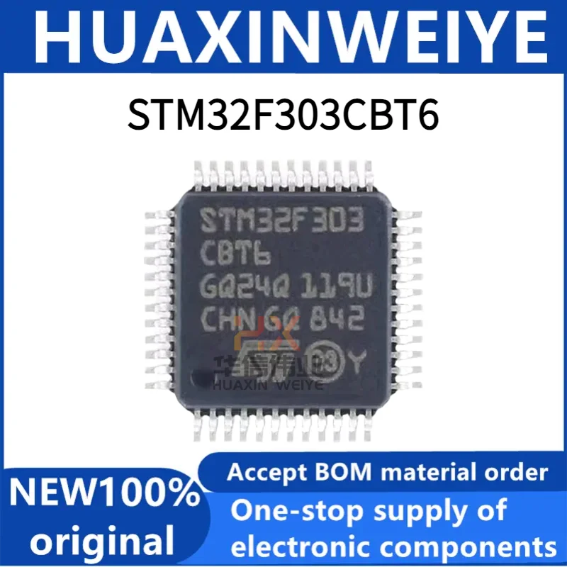 1/5/10pcs Brand new original STM32F303CBT6 LQFP-48 ARM Cortex-M4 32-bit microcontroller MCU