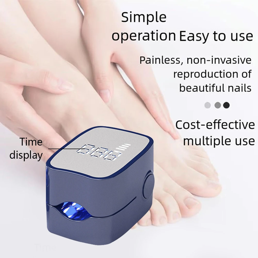 Laser for Nail Fungus USB Charge 905nm Infrared Light 470nm Blue Light Repair Damaged and Discolored Dails Relaxation Treatment