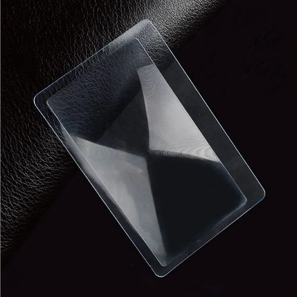 3X Credit Card Shape For Reading Newspaper Book Loupe Magnifying Glass Fresnel Lens Magnifiers