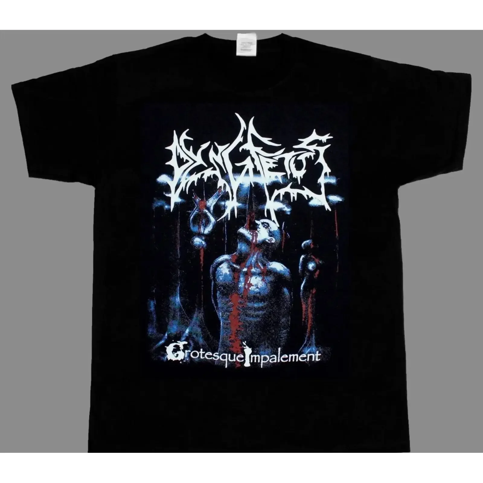 DYING FETUS GROTESQUE IMPALEMENT DEATH METAL GRINDCORE NEW BLACK T SHIRT vintage Washed Top For Everyday Wear Unisex Versatile