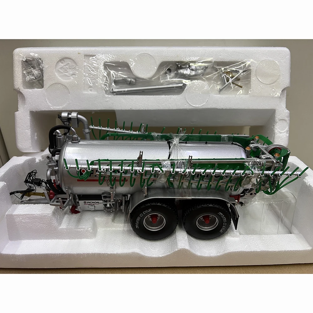 ROS 1:32 escala PICHON TCI 18500 L tanque de fertilizante camión remolque vehículo agrícola modelo de metal fundido a presión, juguete de simulación, regalo