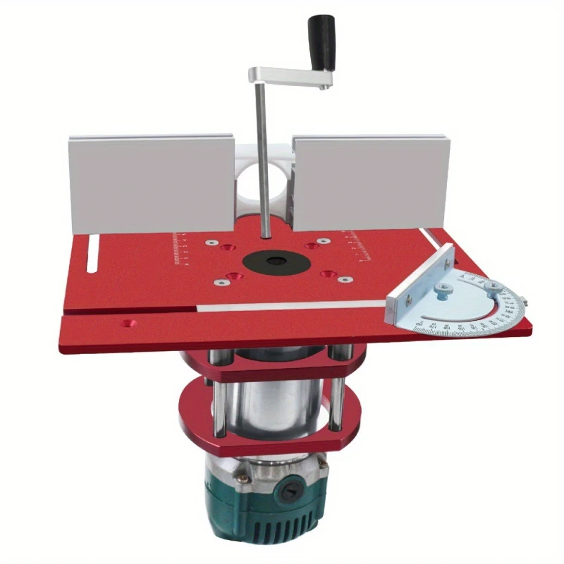 

Woodworking universal C8 lift flip-chip plate milling table, grooving trimming with mountain support adjustable push ruler