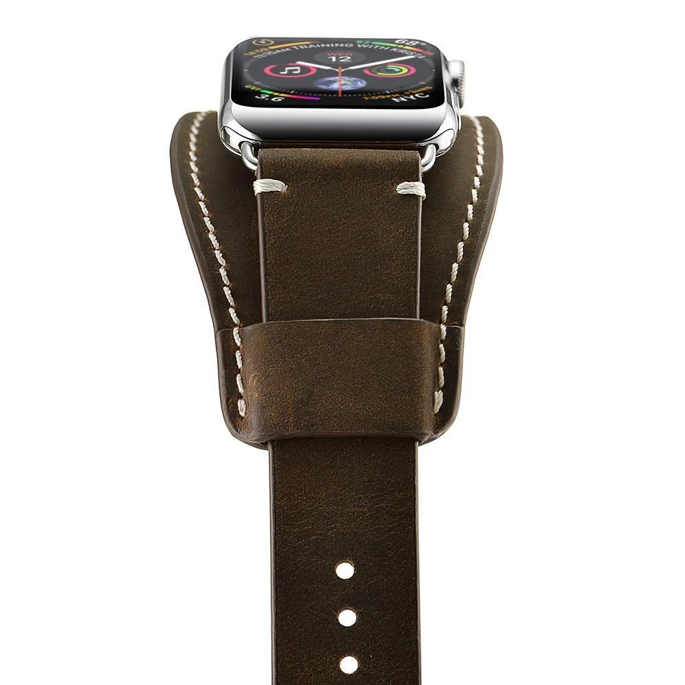 Leather Strap for Apple watch Ultra 49mm 44mm 40mm 45mm 41mm 42mm 38mm bracelet Smartwatch Band iWatch SE 6 5 4 3 Wristband