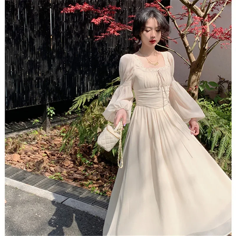 Women Fashion Elegant Casual Solid Party Dress Vintage Chic A-Line Birthday Prom Vestidos Female Clothes Robe Mujers New Summer