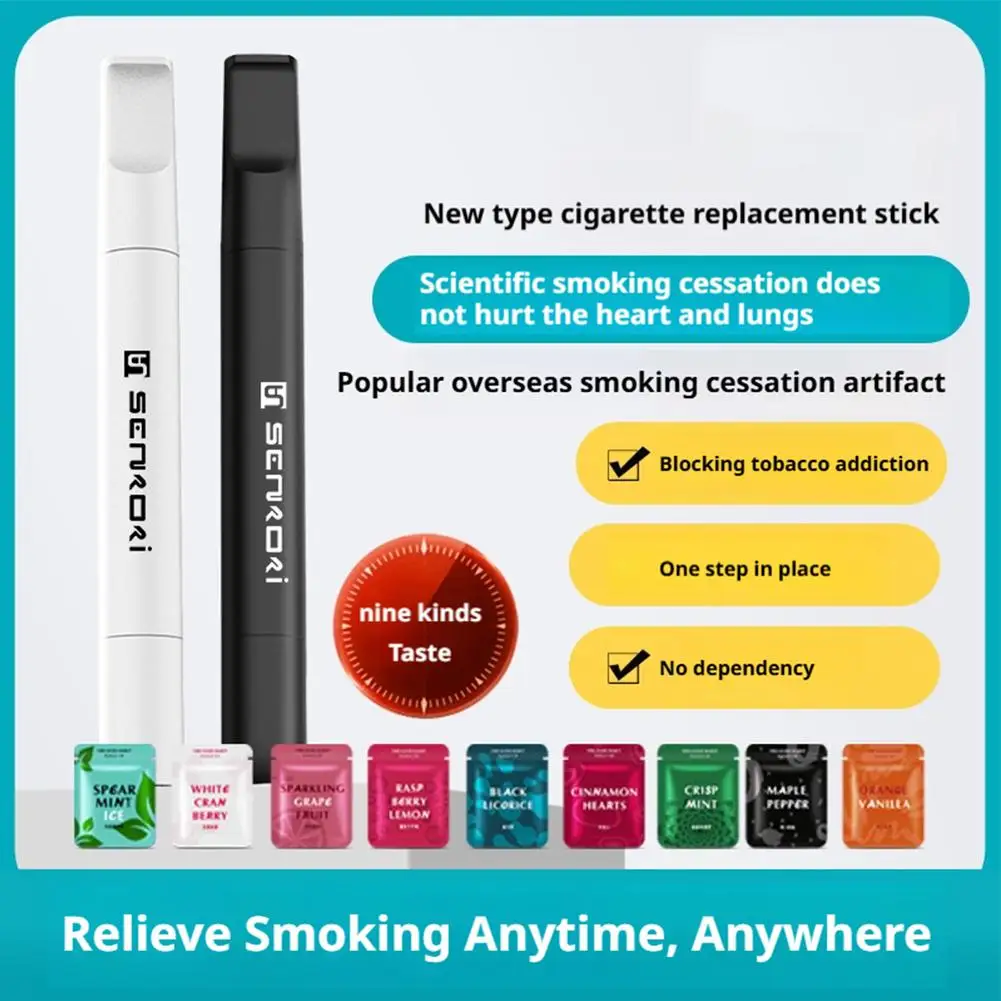 Smoking Cessation Rod Nicotine Free Healthy Fruit Flavor Cotton Core Assisted Quit Smoking Stick Replacing Cigarette Men Gift view 4