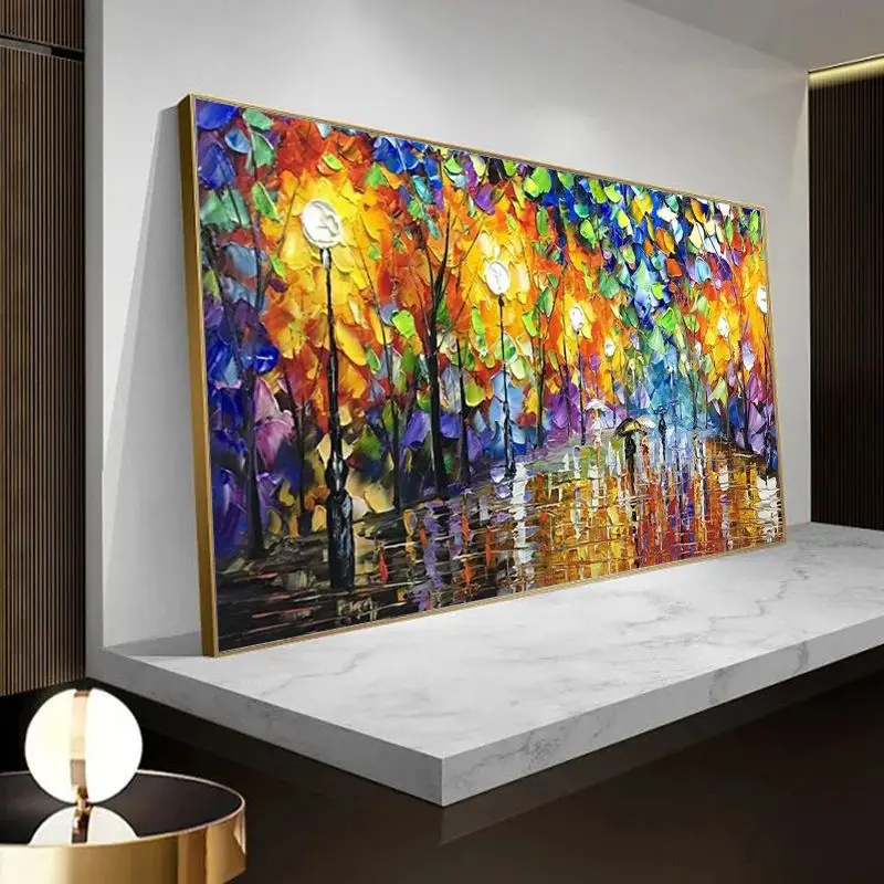 GATYZTORY Abstract Painting By Number Street View Diy Pictures By Numbers Drawing On Canvas Large Size Paintings Gift Home Decor