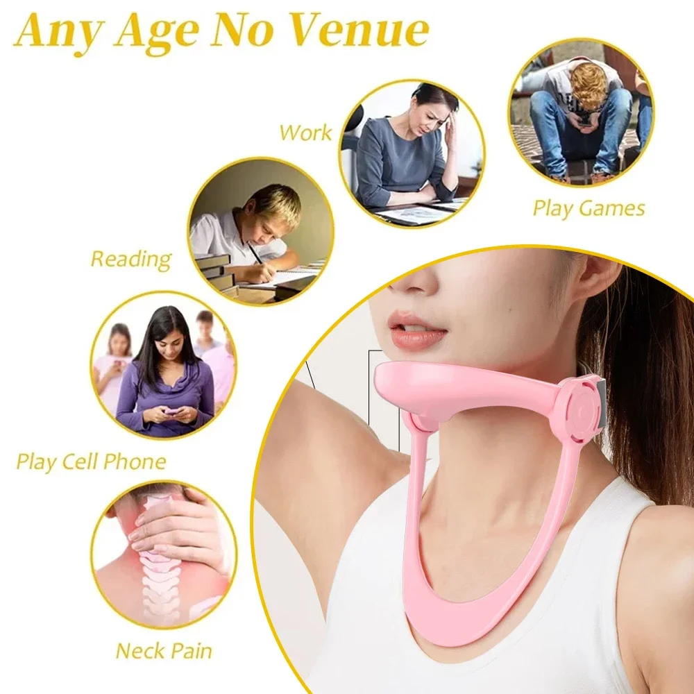 Adjustable Neck Support Braces Decompressed Shaping Cervical Traction Collar Forward Posture Corrector Health Care Stretcher