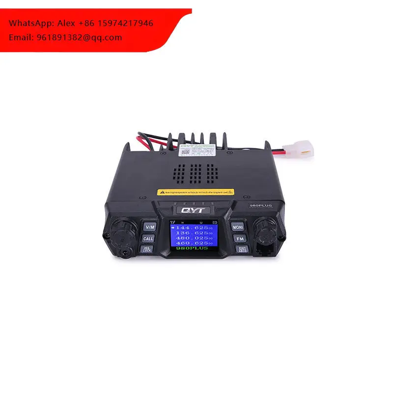 

Высокомощная двухдиапазонная (UHF/VHF) мобильная радиостанция QYT KT-980PLUS 75 Вт, 200 каналов, FM, автомобильная радиостанция QYT KT-980Plus