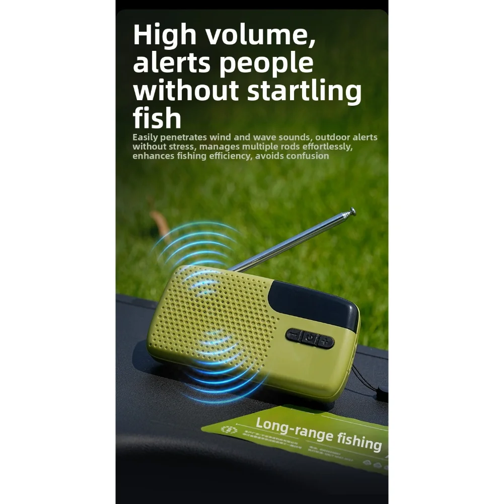 

500m Fishing Alarm Wireless Rod Alarm Fishing Competitions Easy Setup High Penetration Sound Outdoor Fishing For Anglers