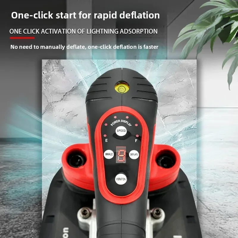 Tile Tiling Machine Upgraded Electric Suction Cup with Digital Display Electric Deflation Automatic Tile Vibrator