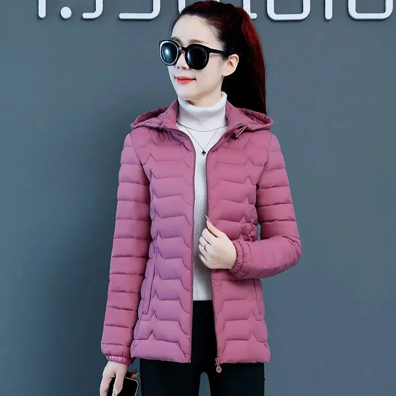 2023 New Winter Jacket Women Parkas Pocket Thicken Loose Warm Hooded Coat Jackets Female Korean Bread Parka Down Cotton Coats