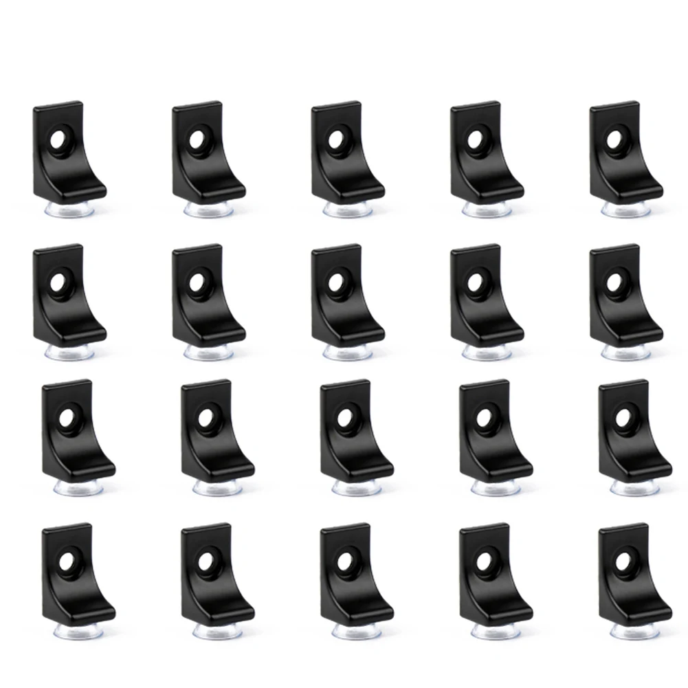 Set of 20 Shelf Pins for Kitchen Cabinet and Practical Easy Installation Suitable for Glass Shelves Suction Cup Included
