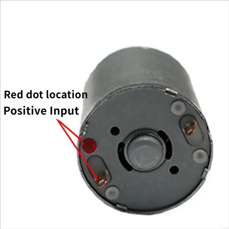 RF370 Miniature Electric Motor, 3-9 V Input with Carbon Brush Design and Project Drive Output for Model Vehicles, Small Fan M4YD