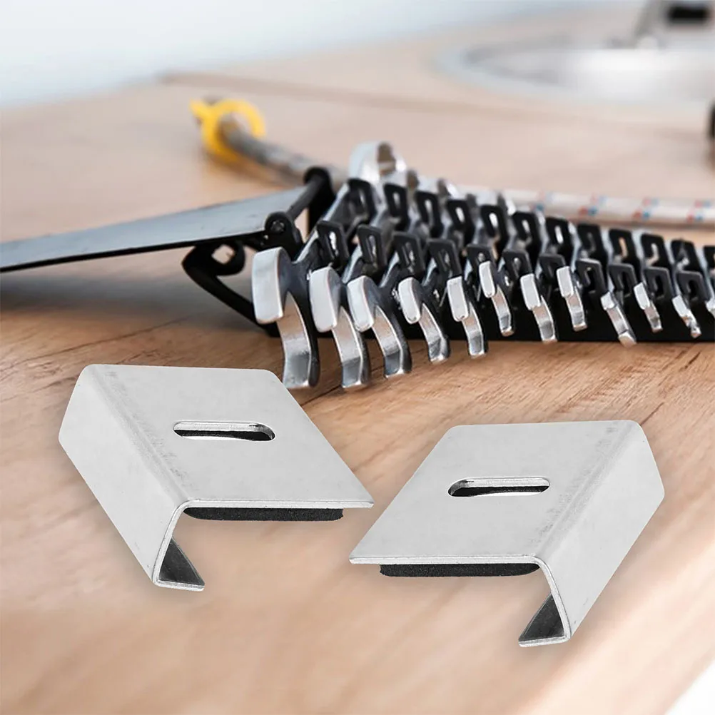 

4pcs Stainless Steel Heavy Duty Mirror Clips Wide Channel Wall Mounting Hardware For Frameless Mirrors Metal Holder Fixing Kit