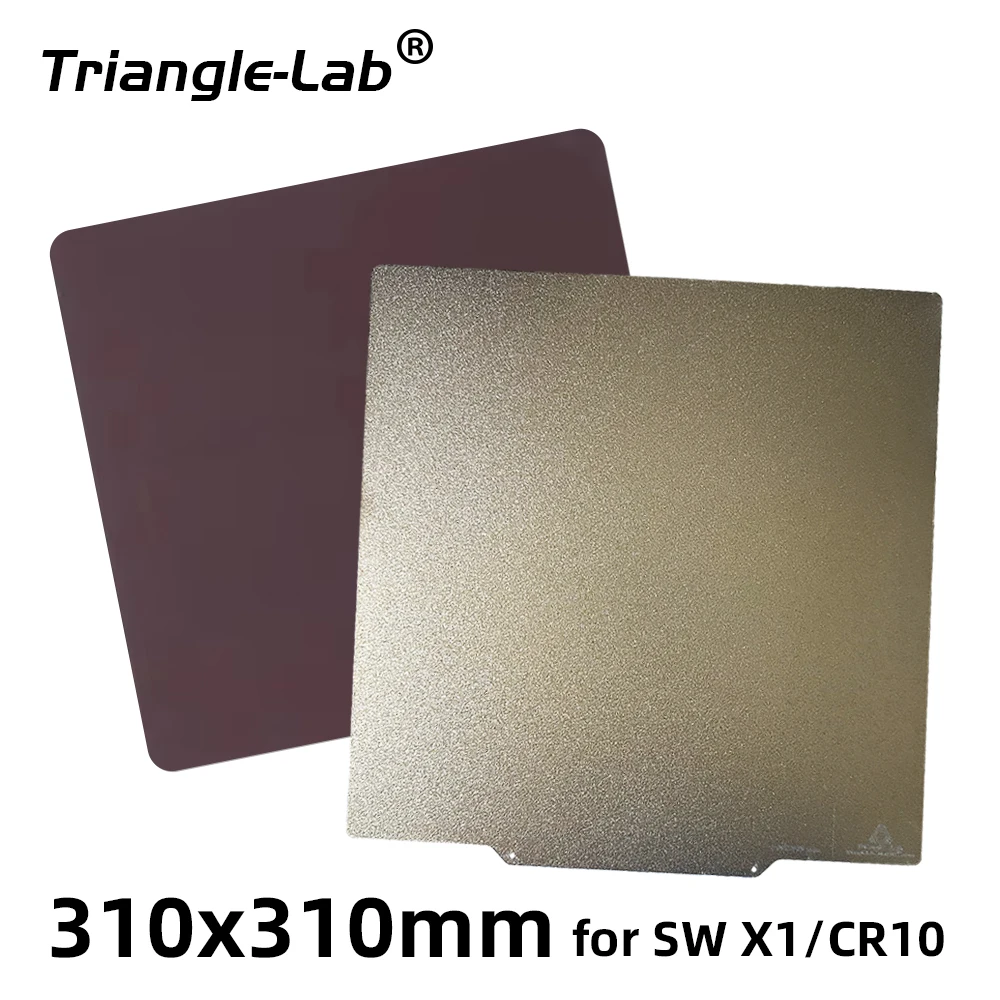 Trianglelab Artillery Sidewinder X1 Glass Hot Bed Repair And Upgrade Plan 310X310 Double Sided Textured PEI Spring Steel Sheet